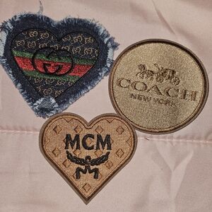 Designer Patch Set with Heart and Round Designs